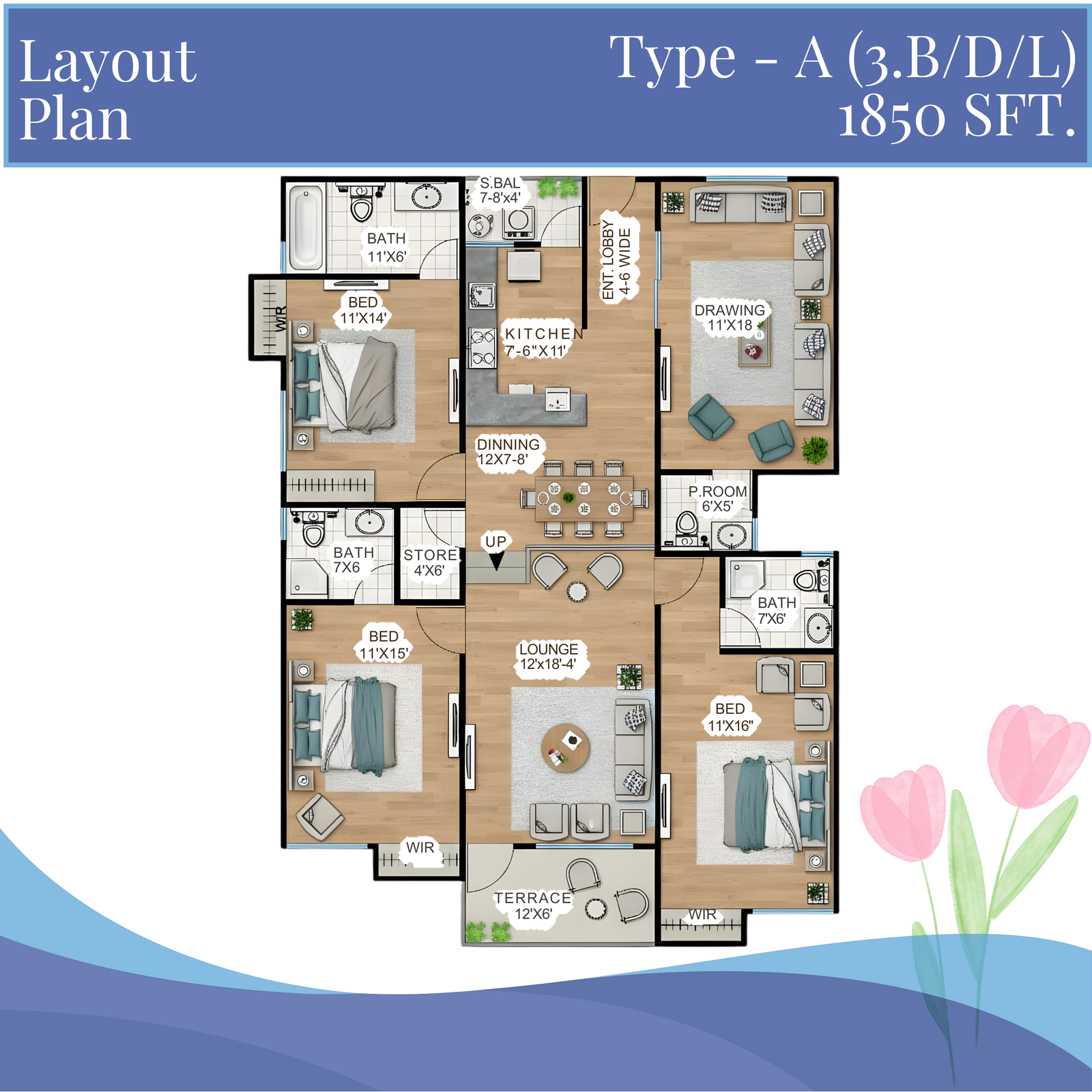 Tulip Comfort Type A apartment